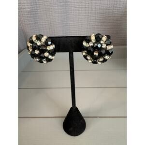 Vintage Vogue Cluster Clip-On Earrings
